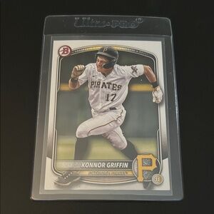 Topps Pittsburgh Pirates Konnor Griffin Baseball Card - White, Black, Gold